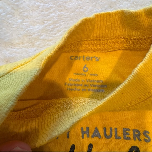 Carters & IH Farm & Construction Baby Boy size 6 Month Clothes Red & Yellow - Picture 6 of 10